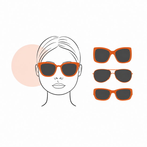 Passende Sonnenbrille f&uuml;r runde Gesichter
